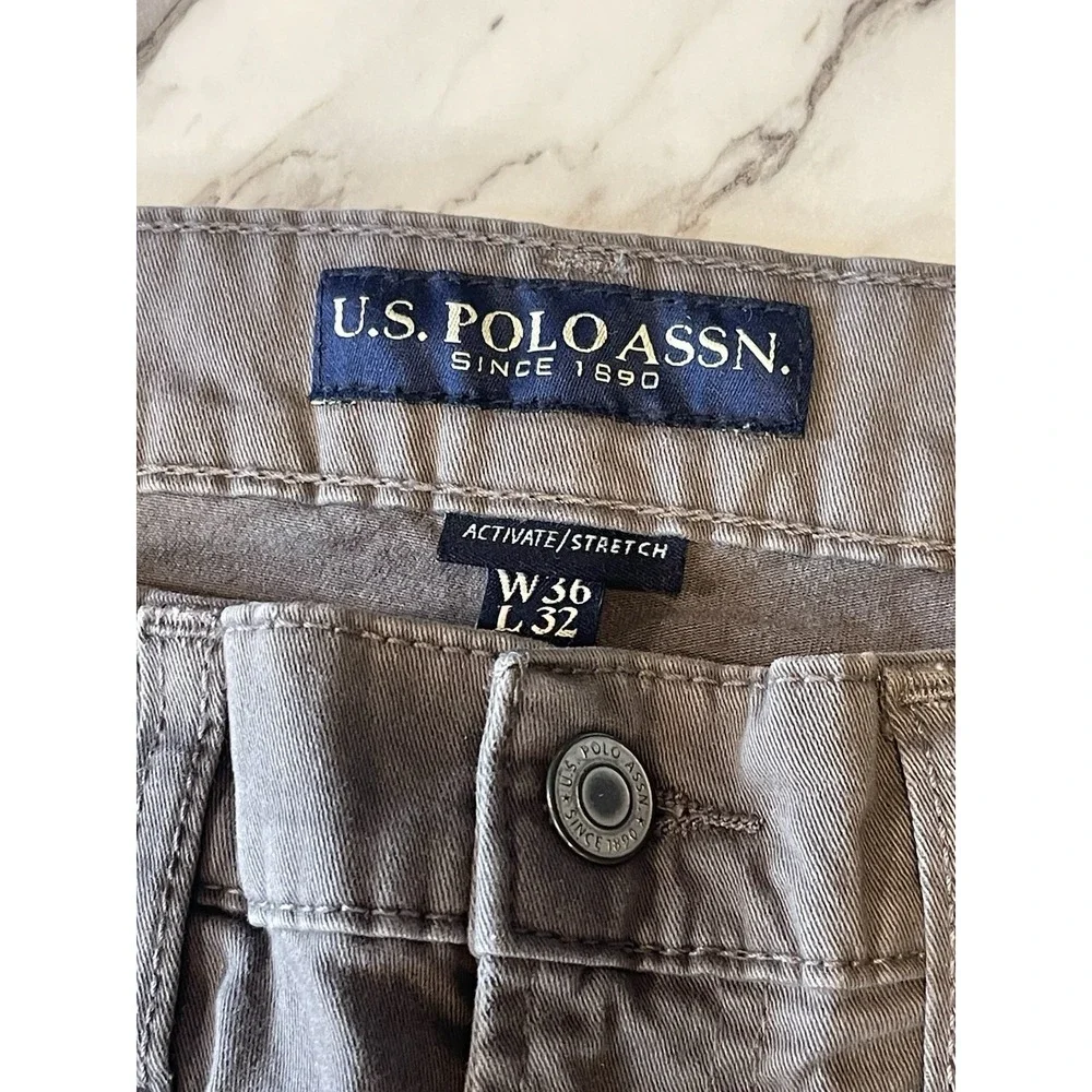 U. S. Polo Assn Jeans. Grey Size 36x32. Fits 34x30